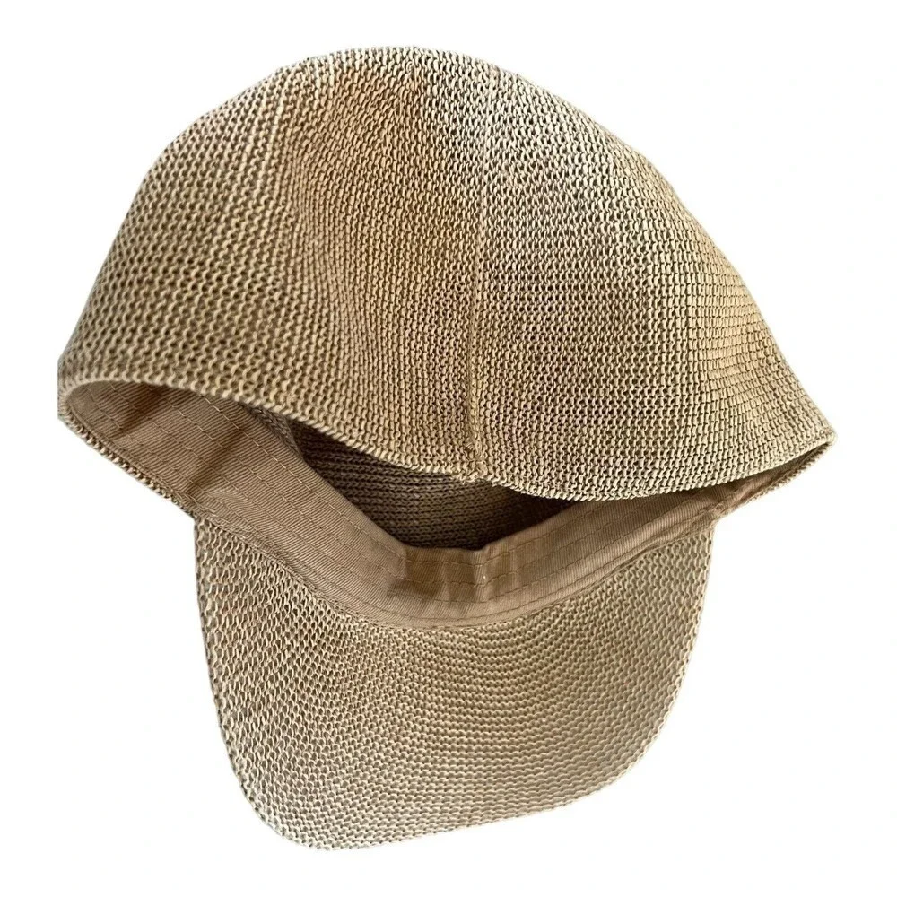 Zara Home Baseball Hat Size S Mesh Beige With Semi Curved Peck - Picture 4 of 5